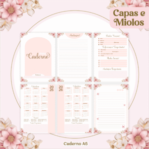 floral borboleta agenda 2DPP