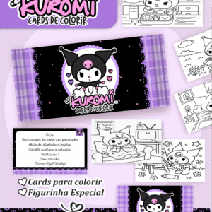Card colorir Kuromi