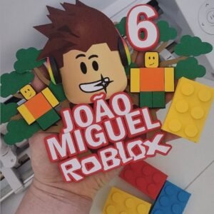 topo de bolo roblox lego