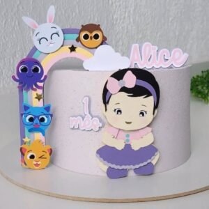 topo de bolo menina bolofofos