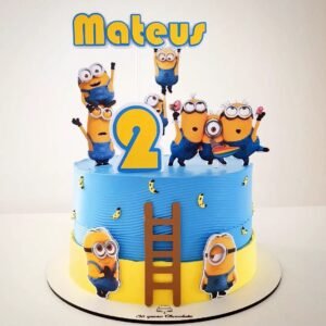 topo de bolo minnions