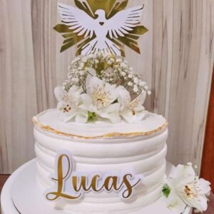 topo de bolo batismo