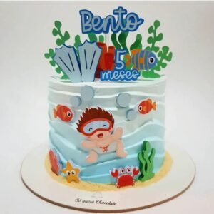 topo de bolo fundo do mar