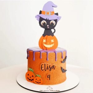 topo de bolo gatinho abobora