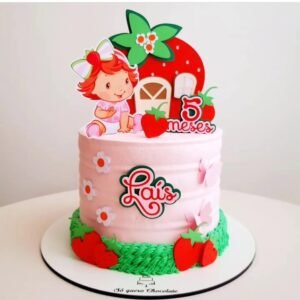 topo de bolo moranguinho