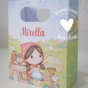 Sacolinha Personalizada 11X8  10 unidades (Com Nome) Perfeita para Lembrancinhas de Festa Infantil!
