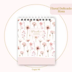 floral delicado bloco a6