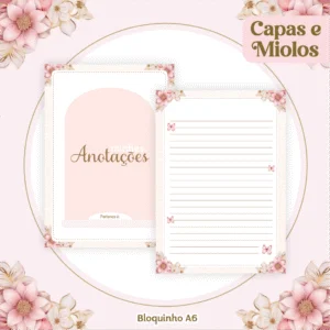 floral borboletas bloco