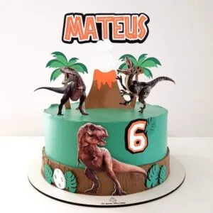 topo de bolo dinossauro