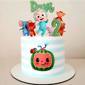 topo de bolo cocomelon