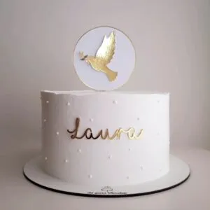 topo de bolo batizado