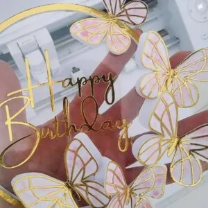 Topo de bolo borboletas